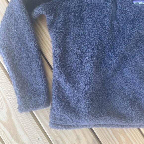 ** Patagonia half zip Sherpa Los Gatos Charcoal Gray Medium - Picture 2 of 7